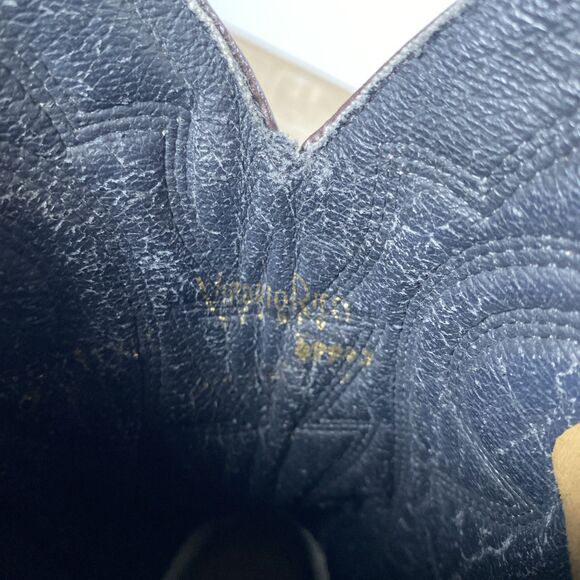 Vitorio Ricci Cowboy Boots Men’s Size 7M Suede Leather Made in Mexico Western - Picture 7 of 11